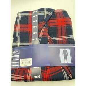 Bottoms Out Flannel Shawl Collar Robe Men’s Small Medium NWT